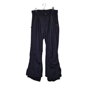 Obermeyer Mens Short Ski Snow‎ Pants Winter L Insulated Black Outdoor Snowboard